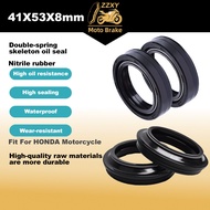 41*53*8mm 41*53 Fork Oil Seal Dust Seal Motorcycle Accessories For HONDA CRE50 2011 XR250R 96-04 XR 