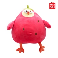 MINISO ตุ๊กตาน้องไก่อ้วน Dundun สวมชุดสตอเบอร์รี่ Dundun Strawberry Series ขนาด 14in.