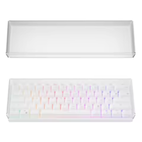 Geekria Premium Acrylic Keyboard Dust Cover for 60% Compact 61 Keys Keyboard Compatible with RK ROYA