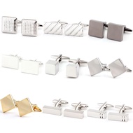 Metal Cufflinks Men's Shirt Cufflinks French Cufflink Button Copper Cufflinks for Men and Women