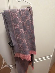 Gucci 雙色圍巾