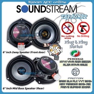 SOUNDSTREAM Perodua Myvi Viva Axia Bezza Alza Aruz Proton Saga Speaker Plug & Play 6 inch Mid Bass S