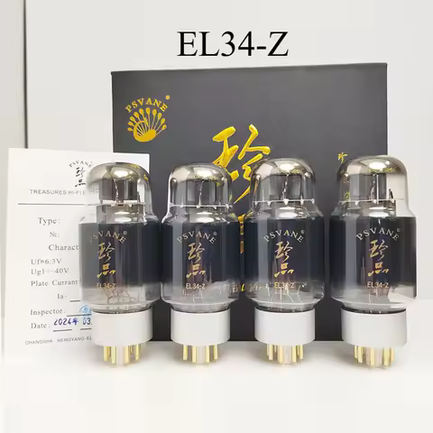 PSVANE EL34-Z Vacuum Tube Collection Edition Upgrade EL34C 6CA7 6P3P 6L6 EL34 Electronic Tube Amp DI
