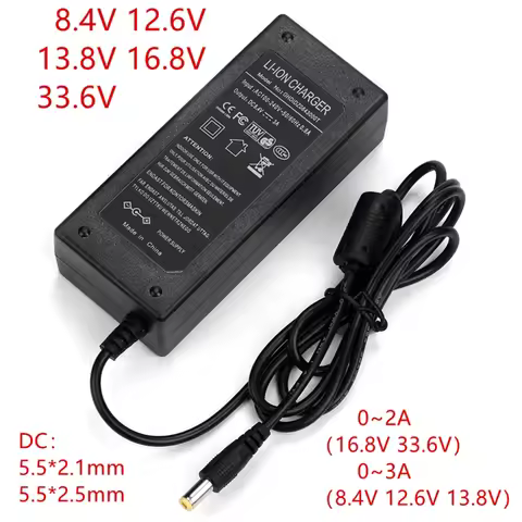 AC-DC 4.2V 8.4V 12.6V 16.8V 1A 2A 3A charger Power supply Adapter 4.2 V 8.4 V 12.6 V 16.8 V 1000MA f