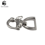 [Serenable] Snap Shackle Stainless Steel Webbing Shackle for Sailing Boat Yacht Sailboat