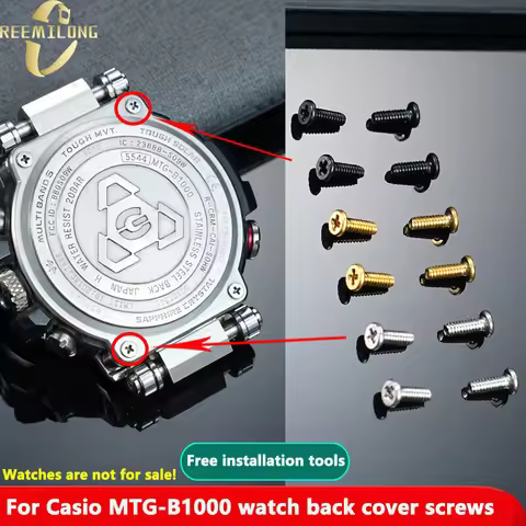 Dial back screws for Casio G-SHOCK series 5544 MTG-B1000/MTG-S1000D/MTG-B1000B watch back cover scre