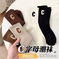 K5663 字母C百搭袜子 (1套5双)Letter C all-match socks (5 pairs per set)