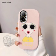 Softcase For Realme C67 C65 C55 C53 C51 C35 C21Y C25Y Fashion Sunglasses Girl Back Cover Case Soft O