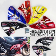 HONDA RS150 V1 V2 V3 SIDE ENGINE COVER CARBON RS 150 RS150R ENJIN COOLANT NET RADIATOR SCREW SKRU BO