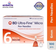 BD Ultra Fine Micro Pen Needle 6mm x 32G (Box of 100's)