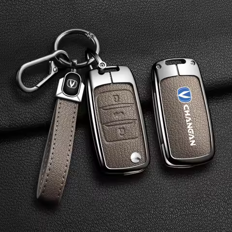 New Alloy Car Key Case Cover For Changan CS15 Eado Raeton CS35 Plus CS55 CS75 J35 Hunter F70 CS95 CS