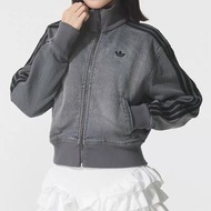 Adidas 灰色牛仔外套