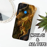 G24 - HUAWEI NOVA 3i Silicone - HUAWEI NOVA 3i pro camera Softcase - ROG Motif - Flexible rubber mat
