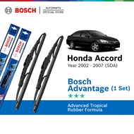 Bosch Advantage U Hook Wiper Set for Honda Accord SDA 7th Gen (26"/18")