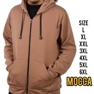 ZIPPER HOODIE JACKET MEN'S MOCCAPOLOS MHSWanita size L+6XL hoodie zipper