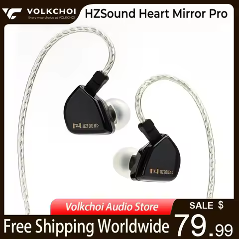 HZSound Heart Mirror Pro In-Ear Monitors Earphone 10mm CNT Dynamic Driver With Mic 2Pin 2.5/3.5/4.4m