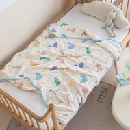 夏季兒童夏被 夏涼被 可機洗幼稚園涼感絲空調被 春夏午睡超薄小被子（平行進口）（快遞送貨上門）