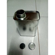 Botol Tin 1 liter kosong Empty Container 1 liter tin bottle