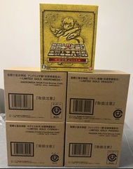 全新100%未開 Bandai 日版 聖鬥士星矢  聖衣神話 初期青銅聖衣 東映限定黃金安全帽五小強 Limited Gold （一套5盒)