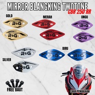 NEWEST TWOTONE CBR 250 RR MIRROR BLANKING FREE BOLT | TWOTONE CBR 250 RR MIRROR BLANKING COVER | CBR