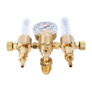 [MY41] Welder Dual Output Argon Regulator Flowmeter 0-60cfh 4500-Psi Premium Gas Welding Co2 Mig Cga