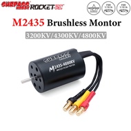 SURPASS HOBBY M2435 3200KV/4300KV/4800KV Waterproof Brushless Motor Shaft 2.0mm For 1/18 RC Car Boat