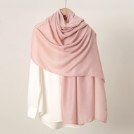 Nelia Plain Soft Cotton Rayon Shawl Modal Cotton Hijab Headscarf Pashmina Shawl Muslim Women Tudung
