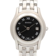 【二手】Gucci GUCCI 5500L 黑色不鏽鋼女錶