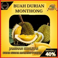 (Langsung Diproses) Durian Montong Utuh/Durian Bulat Montong Palu | Grab/Gosend