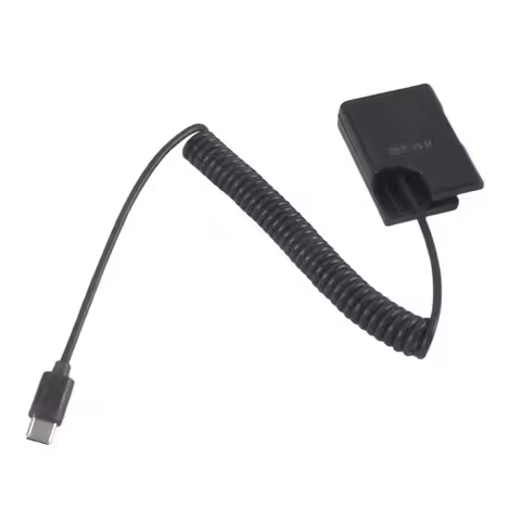 Highly Recommended-EL14 Dummy Coupler Battery Type-C Spring Cable For Nikon D3100 D3500 D5100 D5200 