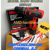 MESIN BOR CORDLESS DRILL BATERAI 12V JLD 12S ORIGINAL J 12 S VOLT