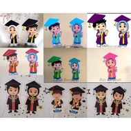 Graduation trophy Doll statue top trophy only Acrylic graduation trophy/ Acrylic/ only Acrylic troph