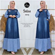 Jeans Maxi Dresses Jubah Muslimah Hijabs Fashion Long Dress