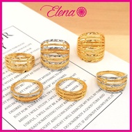 Elena Emas Korea Emas Sadur Cincin Dewasa KLCC ER602/ER603/ER604/ER605/ER606/ER607