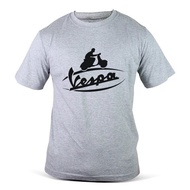 [100% Cotton] Customized Printed Short Sleeve T-shirt Vespa Vintage Scooter Motorsport Club Racing B