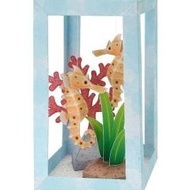 Diy Papercraft Sea horse Aquarium