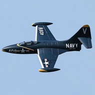 Pesawat Kawalan Jauh Sayap Bebas 64 mm Edf Jet F9f Panther Rc Model Pesawat Hobi Pesawat Model Buih 