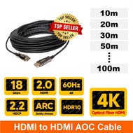 4K HDMI Fiber Optic AOC Cable (10m/15m/20m/30m/50m/70m/80m/100m)