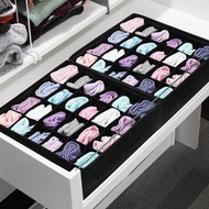 Socks Underwear Storage Box-24 Compartments Foldable Drawer Organizer, Saving Wardrobe Space, QQ7X