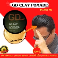 GD Clay Pomade 100 G | Minyak Rambut | Produk Penggayaan Rambut | Men Hair Styling Clay Pomade
