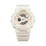 (AUTHORIZED SELLER) Casio Baby-G Digital-Analogue White Resin Strap Women Watch BA-110XSW-7ADR