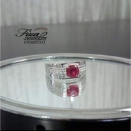 cincin lelaki permata merah silver 925, cincin lelaki perak 925 batu merah, silver 925 men ring red 