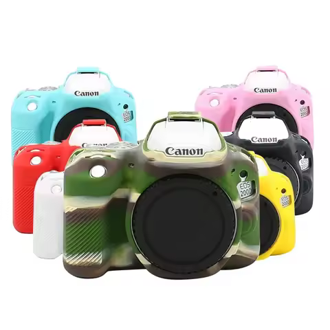 DSLR camera rubber for Canon EOS 250d 200dii 200D rebel SL2 kiss X9 Silicon case soft body cover pro