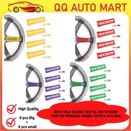 RAYS VOLK RACING TE37 SL RIM STICKER  PROTON PERODUA HONDA TOYOYA VIVA AXIA