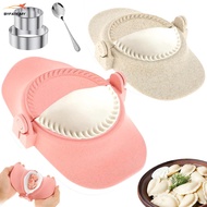 5Pcs Dumpling Maker Set Reusable Dumpling Press Mold with Dough Cutter and Spoon Safe Dumpling Maker