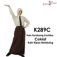 [Wrinkle-Free] FALCON Koshibo Kain Susun Belakang Brown // Kain Kipas Belakang Coklat // Kain Kemban