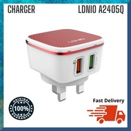 [READY STOCK] LDNIO 100% Ori Qualcomm 3.0 Quick Charger A2405Q Dual USB 30W Charger