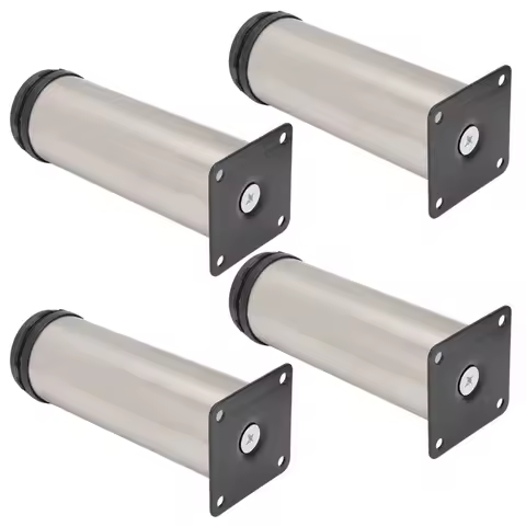 4PCS 5-25cm Furniture Adjustable Sofa Bed Leg Stainless Steel Table Bed Sofa Cabinet Feet Foot Legs 