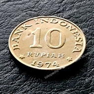 Mahar Nikah Uang Kuno 10 Rupiah 1974 Tabanas Kuning