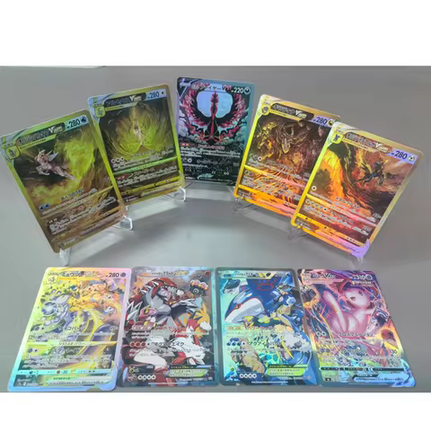 Diy Pkm Card Series Japanese Version Moltres V Mew Vmax Latias Ex Zacian Kyogre Zoroark Groudon Coll